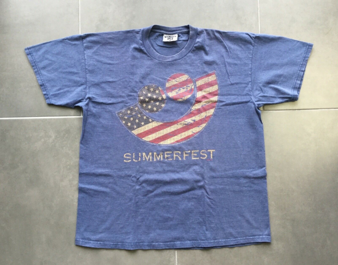 SUMMER FEST Vintage T Shirt - 90s Punk Rock Metal Jazz Tour Band Rap Tee USA -XL