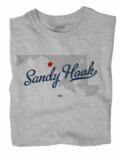 Sandy Hook Maryland MD T-Shirt MAP