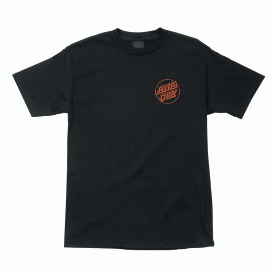 Santa Cruz Skateboard Shirt Opus Dot Black/Orange