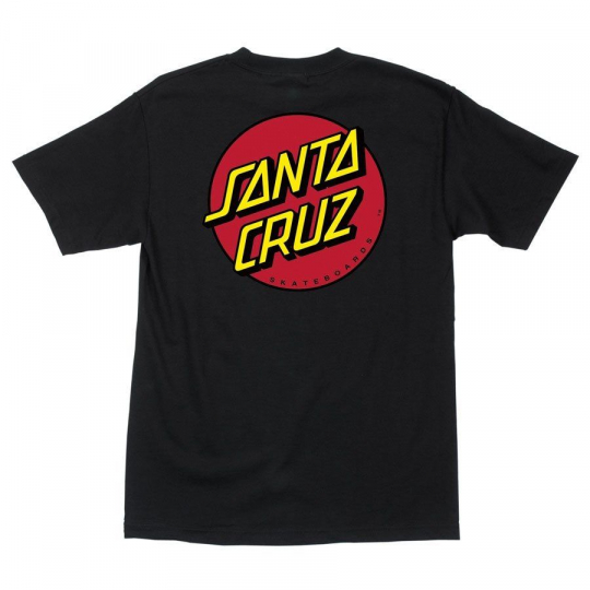 Santa Cruz Skateboards Old School Classic Dot T-Shirt Black