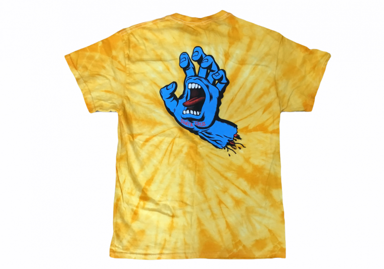 Santa Cruz skateboards Screaming Hand Tie Dye T-Shirt Medium