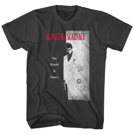 Scarface Al Pacino Vintage Movie Poster Mens T Shirt Cuban Gangster Tony Montana