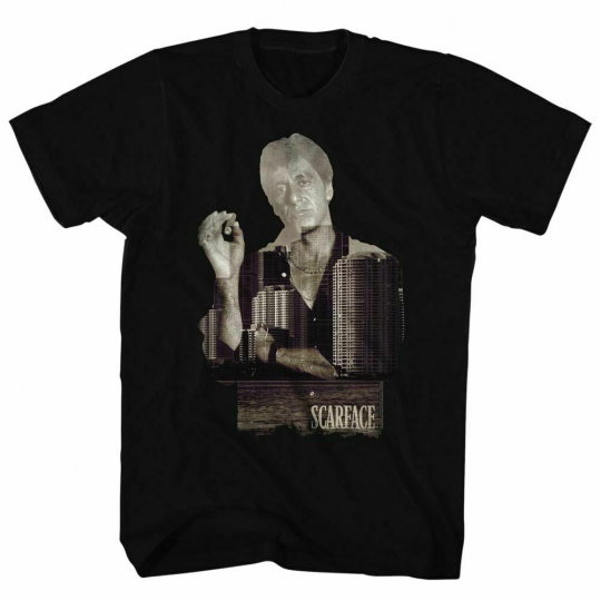 Scarface Double Expose Black T-Shirt