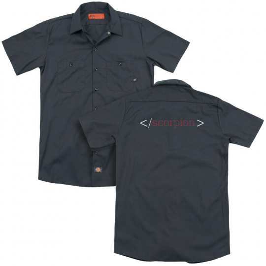Scorpion TV Show LOGO Licensed Adult Dickies Work Shirt All Sizes
