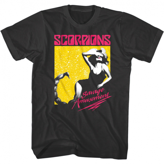 Scorpions Savage Amusement Men's T Shirt Rock Band Album Cover Concert Merch