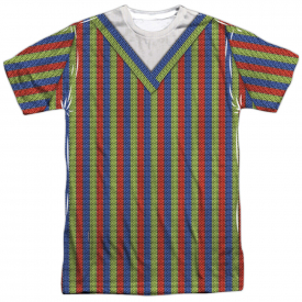 Sesame Street TV Show BERT COSTUME 1-Sided Sublimated Big Print Poly T-Shirt