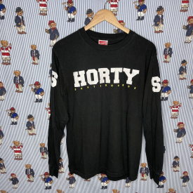 Shortys Skateboards Black Logo Long Sleeve Shirt Top LS Size Medium M Vintage
