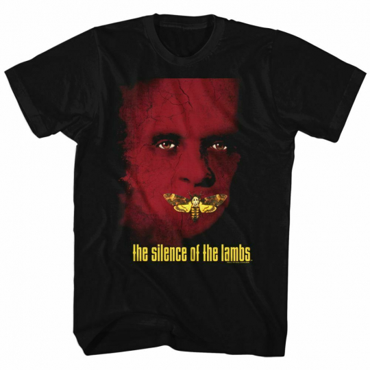 Silence of the Lambs Poster Black Adult T-Shirt