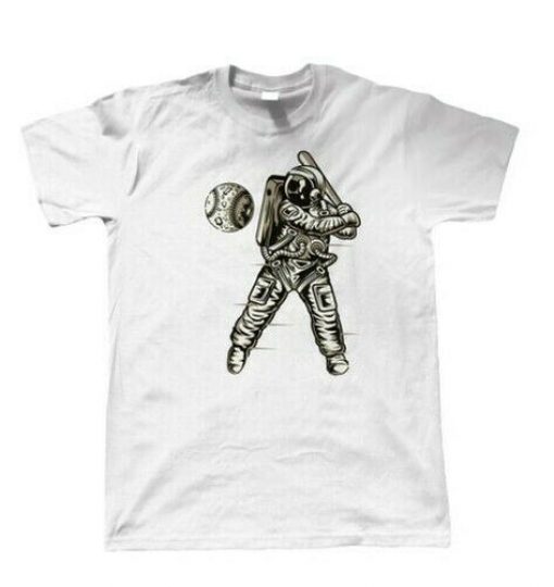Spaceball, Mens T Shirt - Funny Space Baseball Planet Smashing Home Run Gift Him