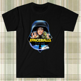 Spaceballs Movie Logo Men’s Black T-Shirt S to 3XL