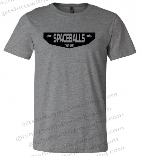 Spaceballs the Movie 80s Mel 1980s comedy film cult gray XS-4XL T-shirt Tops