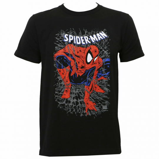Spider-Man Tangled Web Men's T-Shirt Black