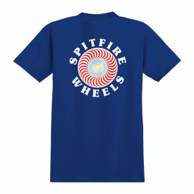 Spitfire Skateboard Wheels Shirt OG Classic Fill Royal Mens