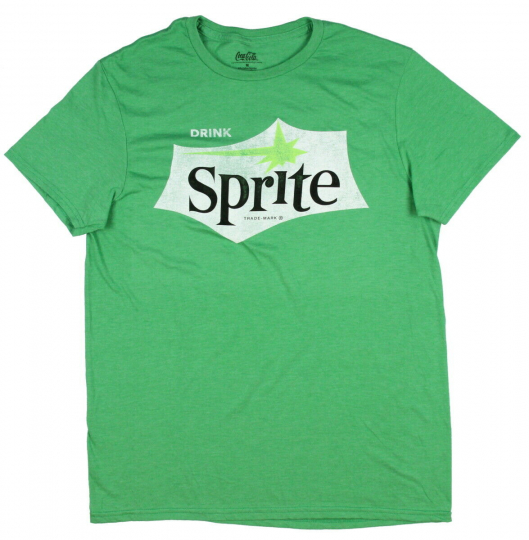 Sprite Logo Mens Distressed Graphic T-Shirt