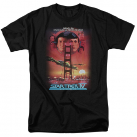 Star Trek THE VOYAGE HOME Movie Poster Adult T-Shirt All Sizes