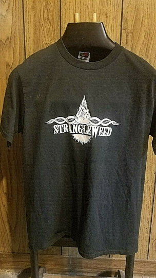 Strangleweed shirt medium short sleeve black Texas band
