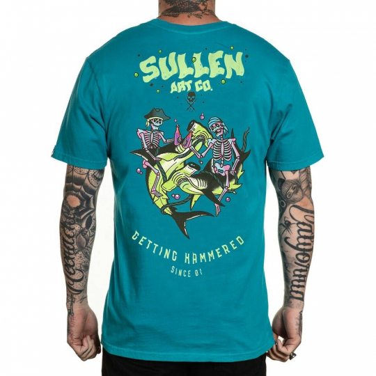 Sullen Men's Getting Hammered Short Sleeve T Shirt Green Clothing Tattooed
