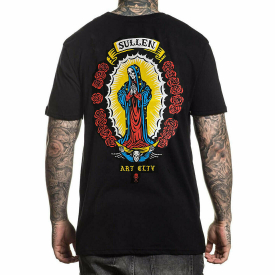 Sullen Men’s Guadalupe Short Sleeve T Shirt Black Clothing Apparel Active Tee…