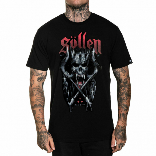Sullen Men's Hellraiser Short Sleeve T Shirt Black Clothing Apparel Tattooed ...