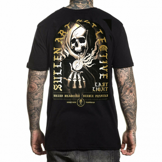 Sullen Men's Last Light Short Sleeve T Shirt Black Clothing Apparel Tattooed ...