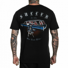 Sullen Men’s Last Ride Standard Short Sleeve T Shirt Black Clothing Apparel T…