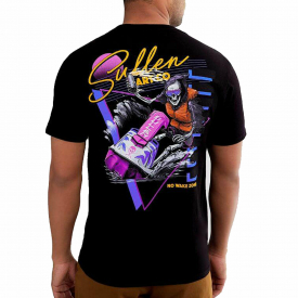 Sullen Men’s No Wake Zone Standard Short Sleeve T Shirt Jet Black Clothing Ap…