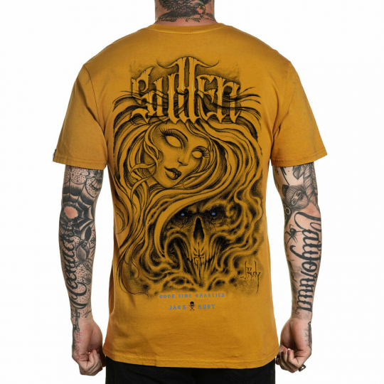 Sullen Men's Summertime in the GTC Premium Short Sleeve T Shirt Mustard Yello...