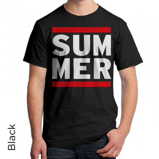Summer   Graphic T-Shirt 80's Retro Shirt DJ Music Urban Hip Hop