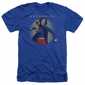 Supergirl TV Show CLASSIC HERO Licensed Adult Heather T-Shirt All Sizes