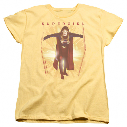 Supergirl TV Show THROUGH THE DOOR Licensed Women's T-Shirt All Sizes