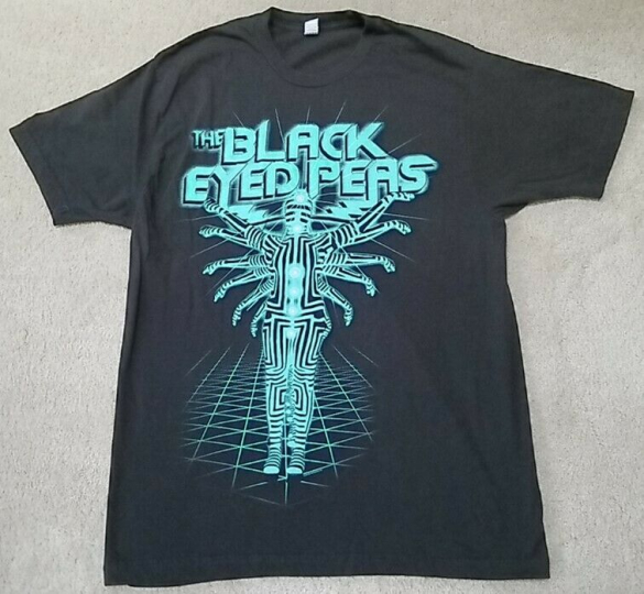 THE BLACK EYED PEAS BAND MULTI-ARMED DANCER Tultex T-Shirt Mens XL black
