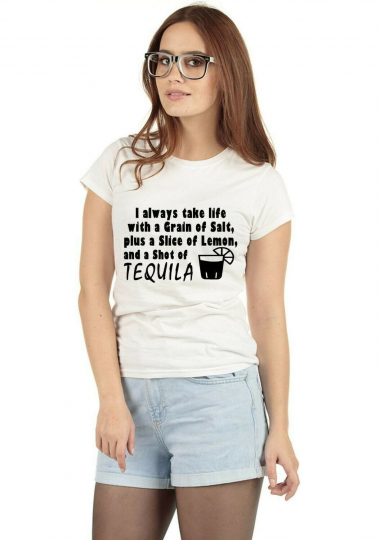Take Life with Shot of Tequila Shirt for Woman Men Tank Top Unisex S M L XL 2XL