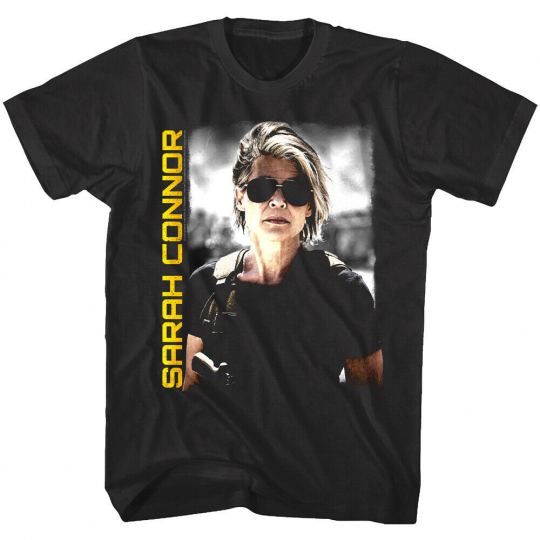Terminator Dark Fate Sarah Conner Movie Poster Men's T Shirt Cyborg Savior