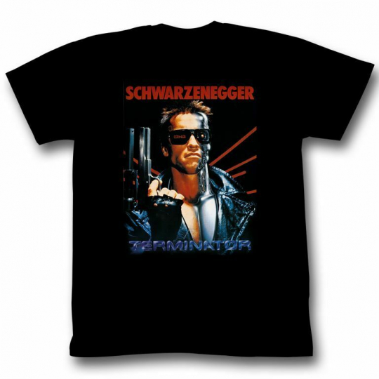 Terminator Schwarz Black Adult T-Shirt