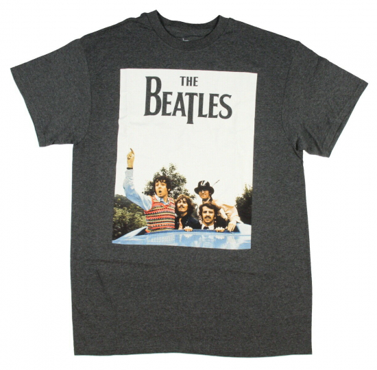 The Beatles Men's Magical Mystery Tour Band Members Sunroof Photo T-Shirt