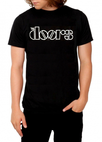 The Doors Logo T-Shirt psychedelic rock Official M XL Last NWT