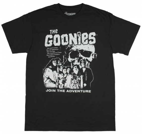 The Goonies Join The Adventure Movie Cast Men's T-Shirt (XXX-Large)