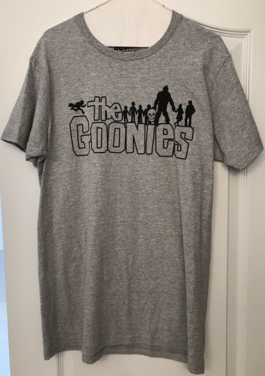 The Goonies logo T-Shirt - Ripple Junction - Gray,  Size Medium - NWOT