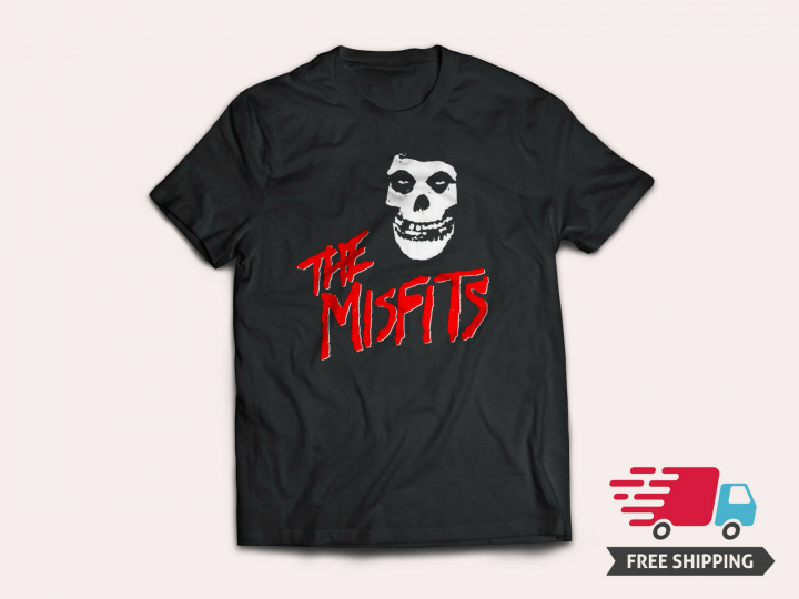 The MISFITS T-shirt Fiend Skull Danzig Horror Punk Band Tee Men's New S-5XL TEE1