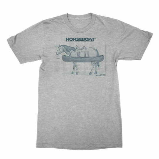 The Office Horseboat Dwight Schrute Gray Heather Adult T-Shirt