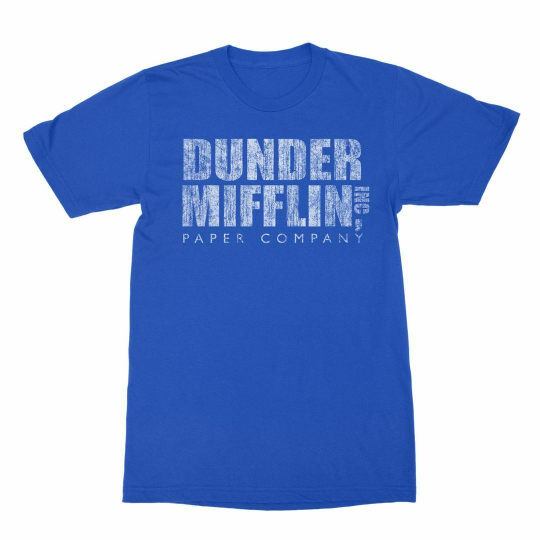 The Office Vintage Dunder Mifflin Royal Adult T-Shirt