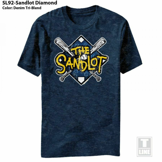 The Sandlot Diamond Navy Heather Adult T-Shirt