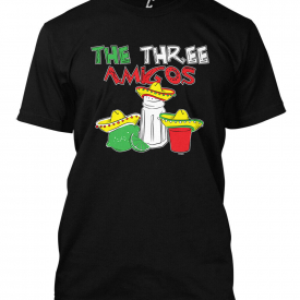 The Three Amigos – Cinco De Mayo Salt Lime Sombrero Men’s T-shirt