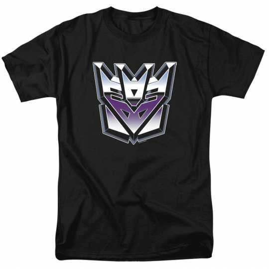 The Transformers Decepticon Logo 80's Cartoon Officially Licensed Adult T-Shirt