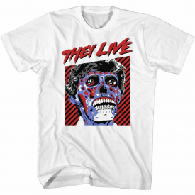 They Live Movie Obey Mens White Short Sleeve T-Shirt Casual Crewneck Graphic Tee