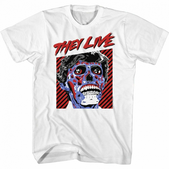 They Live Movie Obey Mens White Short Sleeve T-Shirt Casual Crewneck Graphic Tee