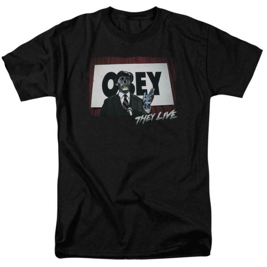 They Live t-shirt Obey Retro 80's horror vintage 100% cotton graphic tee UNI606