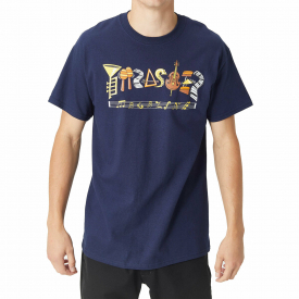 Thrasher Men’s Fillmore Logo Short Sleeve T Shirt Navy Clothing Apparel Skate…