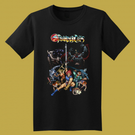 Thundercats Retro Cartoon Men’s Black T-Shirt Size S-3XL