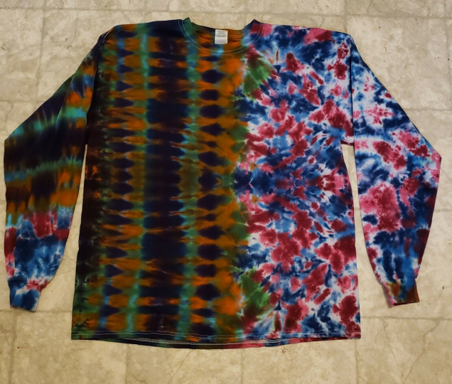 Tie dye long sleeve t-shirt XL -  Tubers Tie Dyes - Grateful Dead - hand made